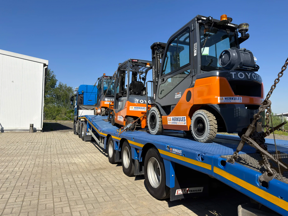 Transport palet i dostęp do wysokiego składowania